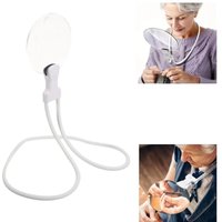 5-Fach Verstellbare, Flexible Freihand-Halslupe Mit Stickerei, Weiß 5-Fach Verstellbare, Flexible Freihand-Halslupe Mit Stickerei, Weiß von RG