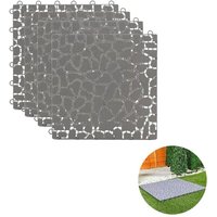 Bodenfliesenfürdenaußenbereich,4er-Set,gartenboden,30x30cm,grau von RG