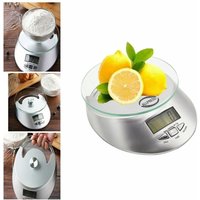 Digitale Küchenwaage Mit Glasplatte, Lcd-Anzeige, Tara-Funktion, 5kg B03 von RG