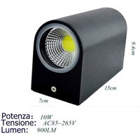 Doppelte Led-Wandlampe 10w Schwarz Kaltlicht Lampe Wand Up Down Externer Spotlight Doppelte Led-Wandlampe 10w Schwarz Kaltlicht Lampe Wand Up Down Externer Spotlight von RG