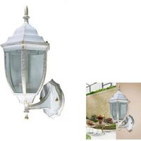 Laterne Lampe Strahler Wand Garten Licht E27 Anschluss Outdoor Weiß Laterne Lampe Strahler Wand Garten Licht E27 Anschluss Outdoor Weiß von RG