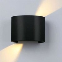 Led Cob Wandleuchte 20w Oval Naturschwarz Innen Aussen 19 von RG