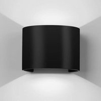 Led Cob Wandleuchte 20w Oval Schwarz Kalt Innen Aussen 19 von RG