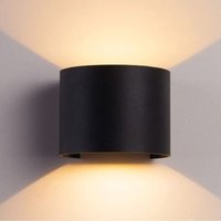 Led Cob Wandleuchte 20w Oval Schwarz Warmes Licht Innen Aussen 19 von RG