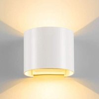 Led Cob Wandleuchte 20w Oval Weiss Warmes Licht Innen Aussen 19 von RG