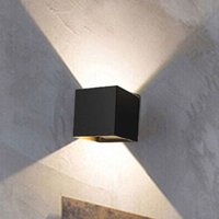 Led Cob Wandleuchte 20w Quadratisch Naturschwarz Innen Aussen 18 von RG
