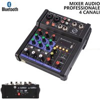 Professionelle Dj-Soundkonsole, Tragbarer 4-Kanal-Bluetooth-Usb-Audiomixer Professionelle Dj-Soundkonsole, Tragbarer 4-Kanal-Bluetooth-Usb-Audiomixer von RG