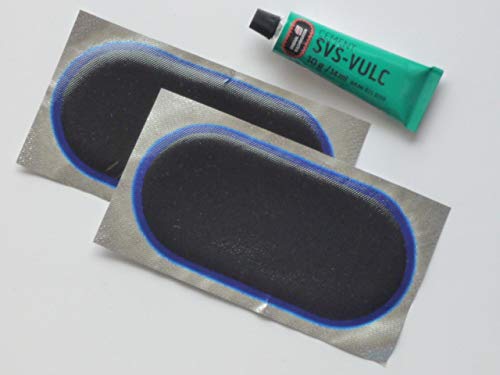 Schlauchflicken SF14 125x63mm 2 Stück + Tip Top SVS-Vulkanisierflüssigkeit 10g 400514-2 von RG