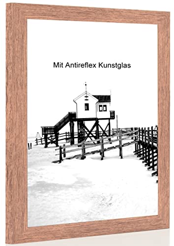 Bilderrahmen Apfel mit Antireflexglas - Bildgröße 80x120 cm - Leistenbreite 30mm von RG24
