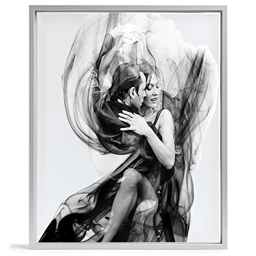Bilderrahmen Leerrahmen für Leinwand Bilder auf Keilrahmen | Format 30x60 cm in Alu Optik von RG24