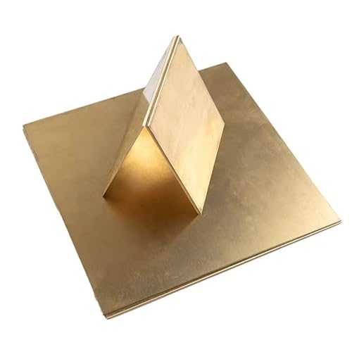 0,8 mm Messingbleche – 4er-Pack leicht zu schneidende Metallplatten for Heimwerkerprojekte, Elektrotechnik und Basteln(100mm*150mm) von RGALIYAO