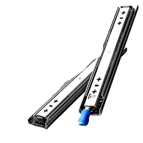 1 Paar 53 mm Hochleistungs-Schubladenschienen mit Schloss – Vollauszug mit Kugellager for reibungslosen Betrieb(700mm) von RGALIYAO