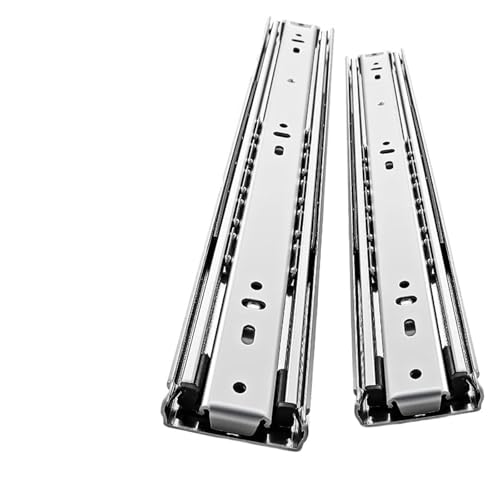 1 Paar Hochleistungs-Schubladenschienen – 68 kg Tragkraft, sanfter Vollauszug, verschleißfest, kein Schloss for Schränke und Regale(35.56cm) von RGALIYAO