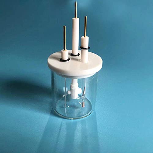 1 Stück 3-Sockel-Elektrolysezelle – Laborelektrolyseur for Redoxreaktionen | Elektrochemisches 3-Elektroden-Reaktionsgerät(30ml-d34*h41) von RGALIYAO