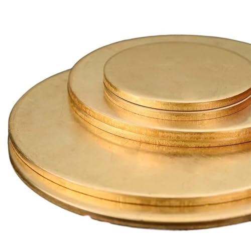 1 Stück H62 Messing-Rundscheibenplatte – Präzisionsgeschnittene Metallscheiben for DIY-Projekte und Bastelarbeiten(200mmx4mm) von RGALIYAO