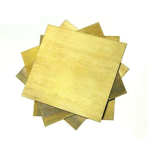 1 Stück Messingplatte for die Metallbearbeitung DIY – 1 mm dick, mehrere(50x100mm) von RGALIYAO