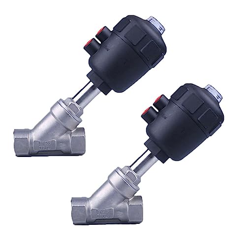 1PC DN-Serie Hochtemperatur-erosionsbeständiges pneumatisches Dampf-Winkelsitzventil - Y-Typ Innengewindeventil(Dn20 Plastic Head) von RGALIYAO