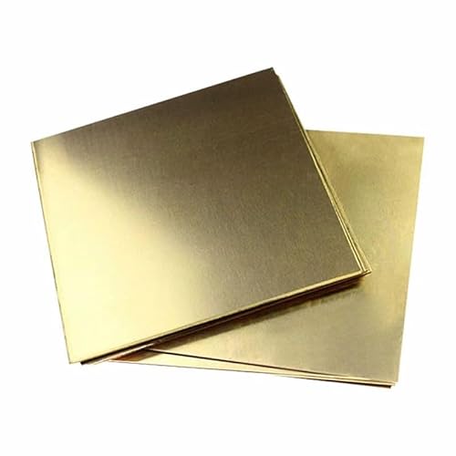 Messingplattenblech for die Metallbearbeitung for Selbermachen – 1 Stück, 2 mm dick, langlebig und vielseitig for Schweißen und for Präzisionsteile(150x150mm) von RGALIYAO