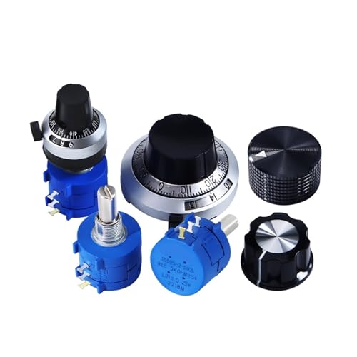 Präzisions-Mehrgang-Drahtpotentiometer 3590S-2-103502104L500 Ohm 1K5K10K100K Skalenknopf(203 20K,3590S 2 Poten.) von RGBENYQZ