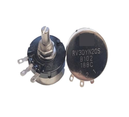 Singleturn-Kohlefilmpotentiometer RV30YN20S B102 B1K einstellbarer Widerstand 3W Drehzahlregler(Potentiometer+knob cap) von RGBENYQZ