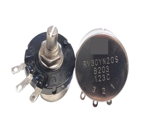 Singleturn-Kohlefilmpotentiometer RV30YN20S B203 B20K einstellbarer Widerstand 3W Drehzahlregler(Potentiometer+knob cap+dial) von RGBENYQZ