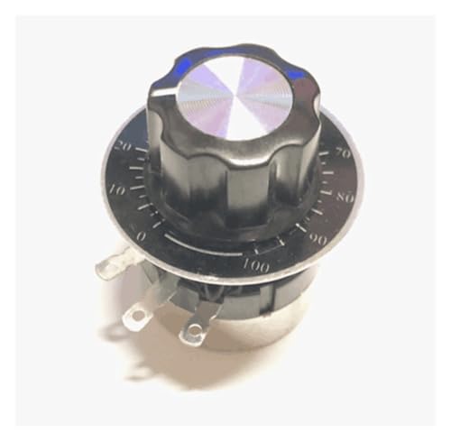 Singleturn-Kohlefilmpotentiometer RV30YN20S B504B500K einstellbarer Widerstand 3W Drehzahlregler(Potentiometer+knob cap+dial) von RGBENYQZ