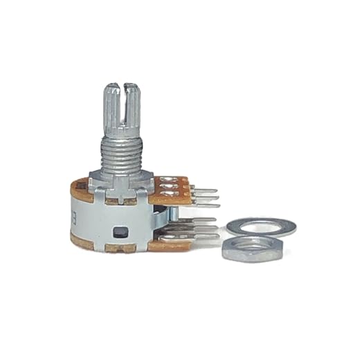 WH148 dual einstellbare potentiometer 6-pin griff länge 15MM blume achse lautstärke einstellung schalter(B5K) von RGBENYQZ