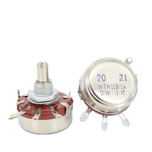 WTH118-1A 2W Einzelpotentiometer 1k 2K2 4K7 10K 220K 470K(Potentiometer+knob+scale,1K) von RGBENYQZ