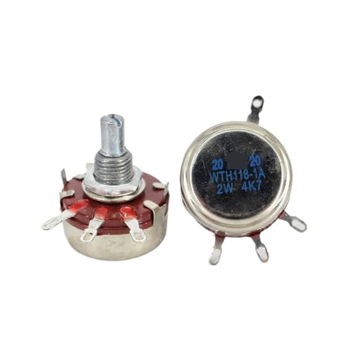 WTH118-1A 2W Singleturn-Kohlefilmpotentiometer 2K2 4K7 10K 220K 330K einstellbarer Widerstand(Potentiometer+knob+scale,4K7) von RGBENYQZ