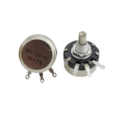 WX110 (010) Einzelspulen-Drahtpotentiometer 1K 2K2 3k3 4K7 6K8 10K 22K einstellbarer Widerstand 1W(Potentiometer,220) von RGBENYQZ