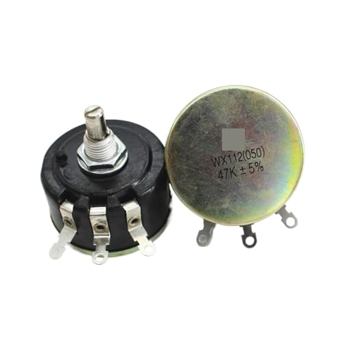 WX112 (050) Einzelspulen-Drahtpotentiometer 5W einstellbarer Widerstand 470R 1K 2K2 3K3 4K7 10K(Poten.knob,5K1) von RGBENYQZ
