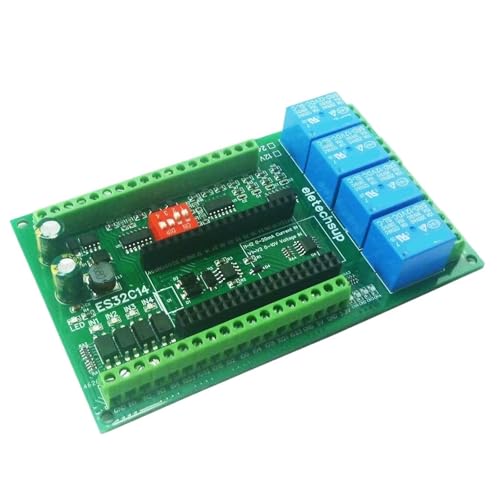 RGKYFUKL DC 12V 24V ESP32 Expansion Board ES32C14 Modul for Smart Home IOT DIY Digital Analog DAC ADC IO WiFi Relais Switch18(DC 24V Only Board) von RGKYFUKL