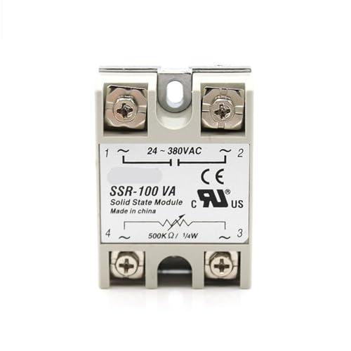 RGKYFUKL Einphasiges Halbleiterrelais SSR 10-100VA Relais Spannungsregelung 24-380VAC 10-100VA Ausgangsrelaisbasis SSR-40VA(XS) von RGKYFUKL