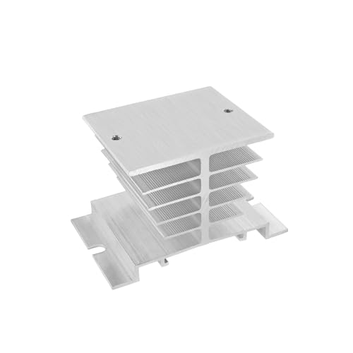 RGKYFUKL Halbleiterrelais SSR-25DA, einphasiges DC-zu-AC-25-A-Modul for die PID-Temperaturregelung(Heat Sink) von RGKYFUKL