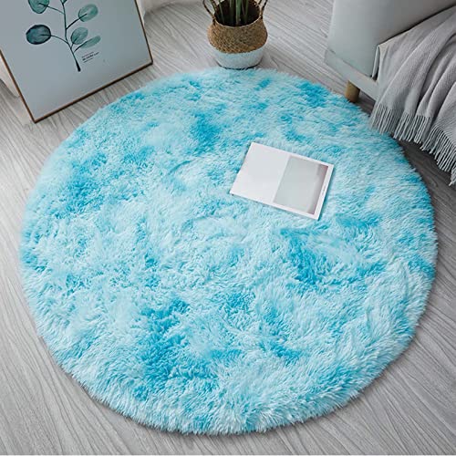 Teppiche Rund Hochflor 180cm, Weicher Und Bequemer Teppich Wohnzimmer, Shaggy Teppich Schlafzimmer, Flauschig Wohnzimmerteppich, Soft Area Rug Bodenmatte von RGRE