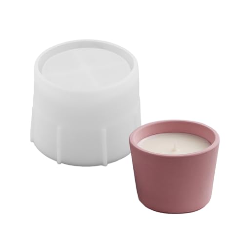 RGYBAO Kerzenständer Silikonform Kerzenbecher mit Deckel Formen Kerzenhalter Form Gips Sukkulenten Pflanzgefäß Dekorationen Formen von RGYBAO