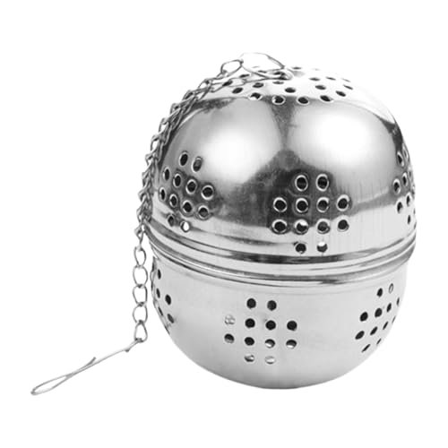 RGYBAO Teesieb aus Edelstahl mit Seilkette, Teesieb, Blätter, Kugelsieb, Sieb, Zuhause, Küche, Werkzeug E von RGYBAO