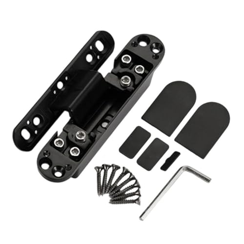 Unsichtbare Türscharniere, verstellbar, verdeckte Scharniere, Ersatzscharnier aus Aluminiumlegierung, Scharnier für Haustür, zusammenklappbar, leise Unsichtbare Türscharniere, verstellbar, verdeckte Scharniere, Ersatzscharnier aus Aluminiumlegierung, Scharnier für Haustür, zusammenklappbar, leise von RGYBAO