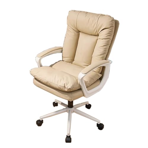 RGYYSYSSH Desk Swivel Chair for Study or Manager Work Height Adjustable Space Saving Wide Cushion Home Office Chair with Wheels von RGYYSYSSH