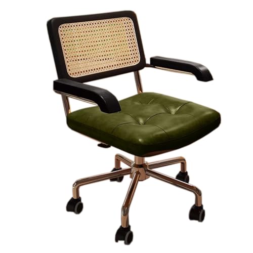 RGYYSYSSH Small Home Desk Chair for Gaming Writing Back-Protecting Space Saving Armrests Breathable Executive Office Chair with Wheels von RGYYSYSSH