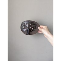 Vintage Keramik Wandbehang Handgemachter Frühlingsbaum von RGbyleonn