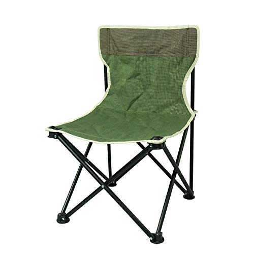 RH-HPC Outdoor-Stuhl Camping Chair Tragbarer Klappstuhl Geeignet for Wandern Camping Beach, Heavy Duty und Durable Campinghocker (Color : Green) von RH-HPC