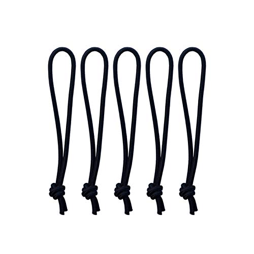 RH-HPC Surf Leine 5 stücke Surfbrettleine RailSaver Krawatte Schnur Schnur Seil Ersatz Zubehör SUP Leash. (Color : Black 5 pcs) von RH-HPC