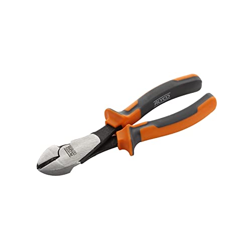 Alyco 170570 Seitenschneider Diagonal verstärkt HR HIGH RESISTANCE DIN 5749 CR 180 mm mit Griffe aus zwei Materialien von Alyco