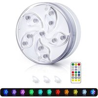 Gartenpool LED-Poolbeleuchtung, IP68 wasserdichtes, tauchfähiges LED-Licht, 11 Farben Unterwasser-Poollicht mit Fernbedienung, verwendet für von RHAFAYRE