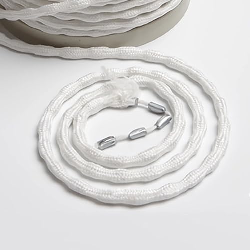 RHBHY 500g Bleiband für Gardinen 10M Schwer Bleikette Gardinenbeschwerer Vorhang Beschwerer Outdoor Glatte Aufhängung Perfekte Falten, für Vorhänge Gardinen Stoffe Moskitonetz (50g/M) von RHBHY