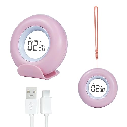 Countdown-Timer mit Sprachsteuerung, drehbare Einstellungen, Digitaler Timer mit magnetischem Bildschirm, ideal für Klassenzimmer, Küche, Kochen/Fitness/Backen/Lernen, einfach für Kinder/Senioren von RHD