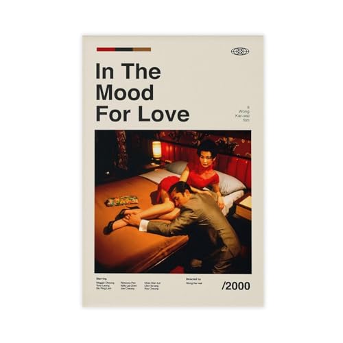 Filmposter "In The Mood for Love", Vintage-Filmposter, Leinwand, Schlafzimmer, Dekoration, Landschaft, Büro, Raumdekoration, Geschenk, 40 x 60 cm Filmposter "In The Mood for Love", Vintage-Filmposter, Leinwand, Schlafzimmer, Dekoration, Landschaft, Büro, Raumdekoration, Geschenk, 40 x 60 cm von RHFWEC