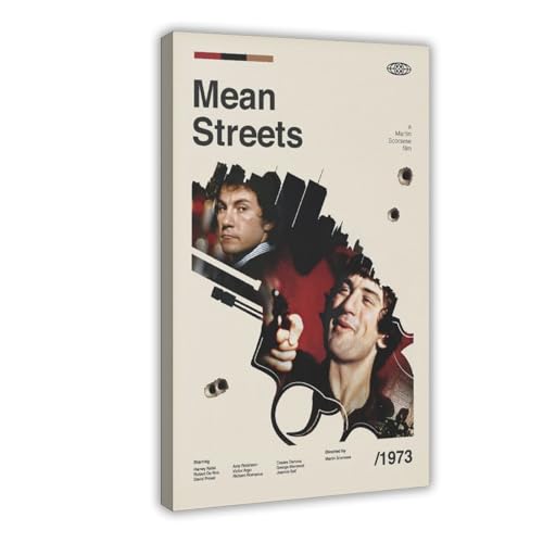 RHFWEC Mean Streets Retro-Filmposter auf Leinwand, Wandkunst, Dekordruck, Gemälde für Wohnzimmer, Schlafzimmer, Dekoration, 40 x 60 cm RHFWEC Mean Streets Retro-Filmposter auf Leinwand, Wandkunst, Dekordruck, Gemälde für Wohnzimmer, Schlafzimmer, Dekoration, 40 x 60 cm von RHFWEC