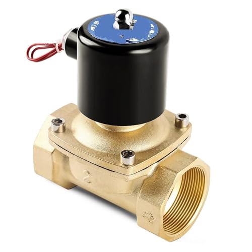 1PCS 1/2 "3/4" 1 "2" zoll normalerweise geschlossen messing magnetventil 220VAC 110VAC 24VDC 12VDC 24VAC direkt wirkenden wasser gas öl(2",24VAC) von RHFYBSQA